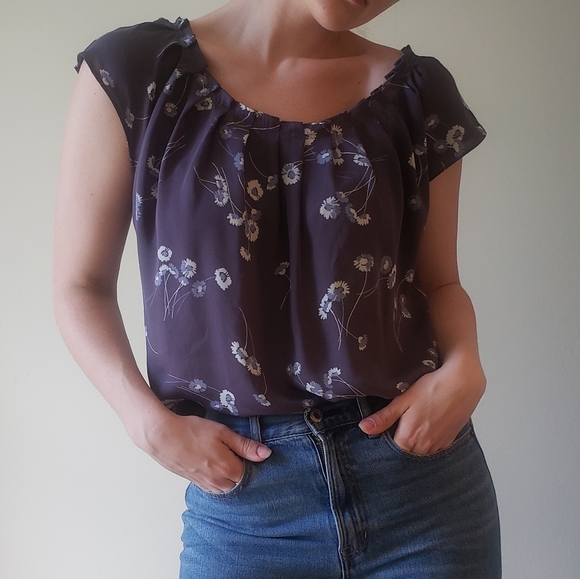 Lauren Conrad tie back blouse - Picture 1 of 3